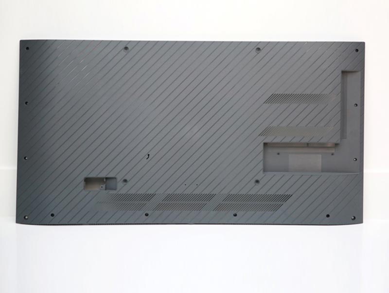 Grey Luxury Special Texture 65 Inch Tv Back Cover Mold Making Exporting To Europe Work On 1280t Plastic Mold Injection Machine