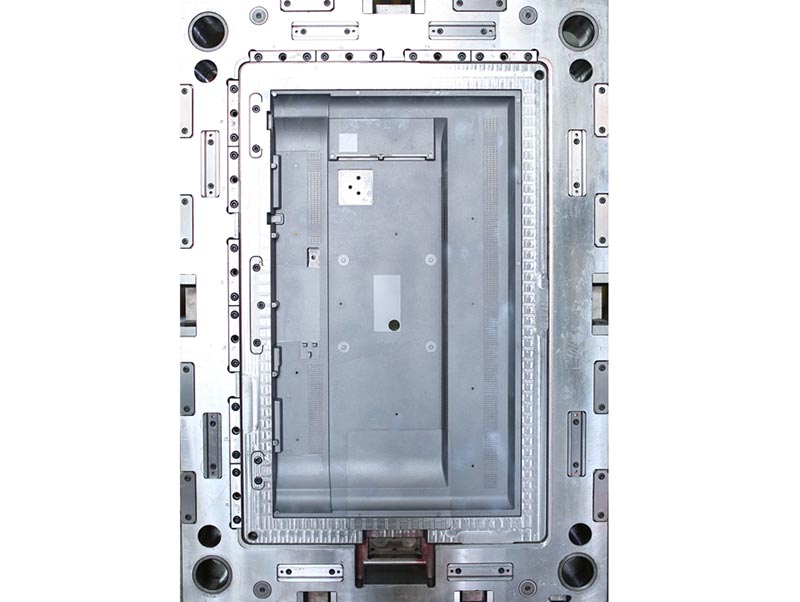 Grey Luxury Special Texture 65 Inch Tv Back Cover Mold Making Exporting To Europe Work On 1280t Plastic Mold Injection Machine