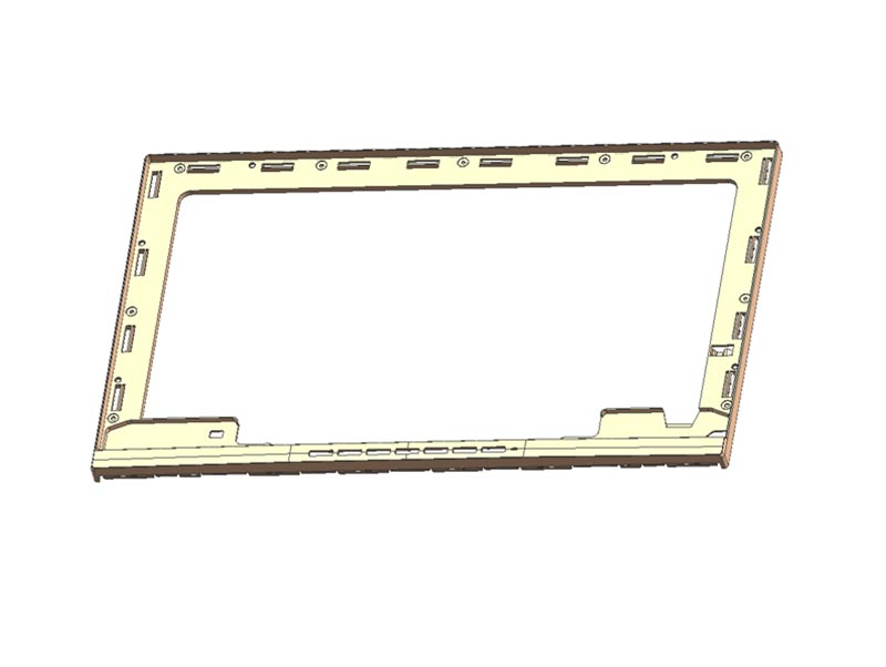 High Precision Middle Frame 24 Inch Normal Size Plastic Molded Part By Moldmaker